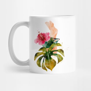 Relaxing Tropical Spa Watercolor Mug